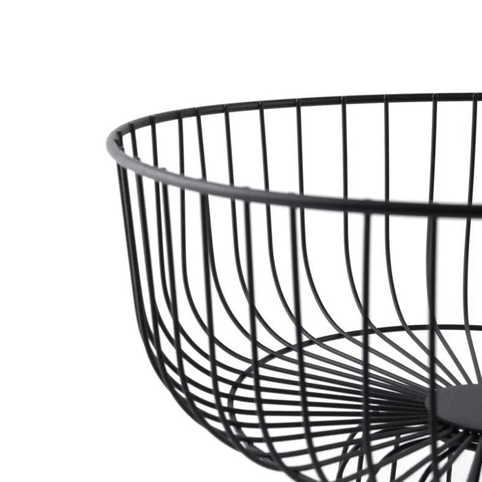Karen Metal Fruit Basket 28X13X19.5Cm - Black