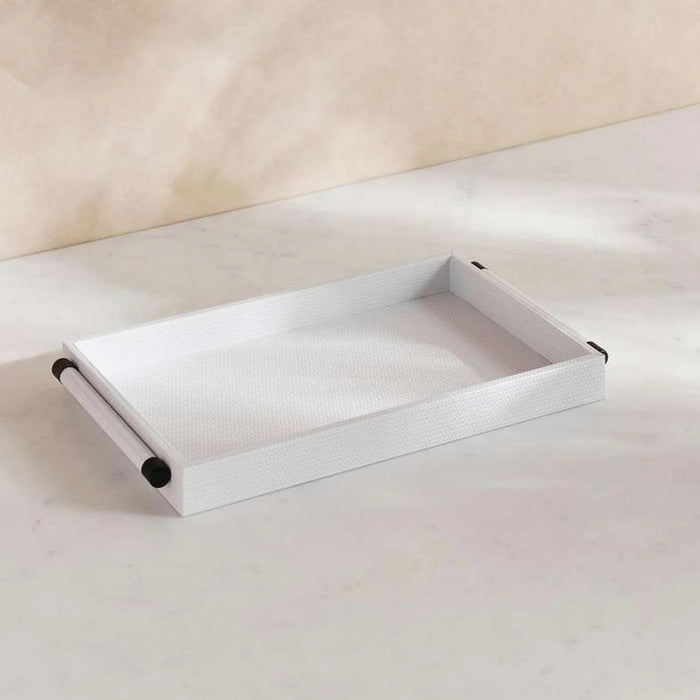 Kate Pu Decor Tray 40X25X4Cm - White Pan Home