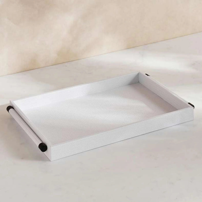 Kate Pu Decor Tray 4X30X4Cm - White Pan Home
