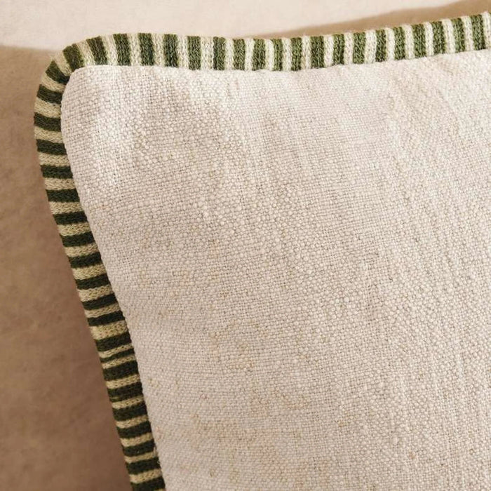 Kave Textured Down Feel Filled Cushion 50X50Cm -Olive Pan Home