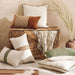 Kave Textured Down Feel Filled Cushion 50X50Cm -Olive Pan Home