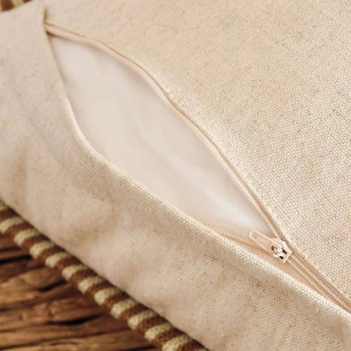 Kave Textured Down Feel Filled Cushion 50X50Cm -Rust Pan Home