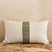 Kave Textured Midlace Down Feel Filled Cushion 30X50Cm - Olive Pan Home