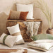 Kave Velvet Embroidery Down Feel Filled Cushion 30X50Cm - Olive Pan Home