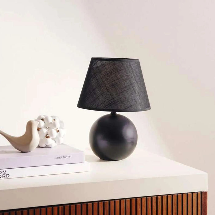 Kelcey E-27 Ceramic Table Lamp Dia 22X30Cm - Black