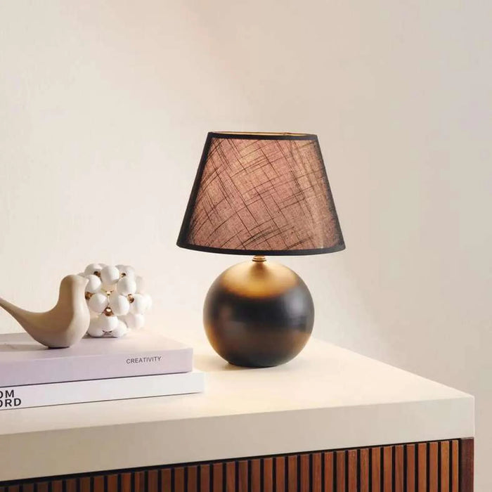Kelcey E-27 Ceramic Table Lamp Dia 22X30Cm - Black