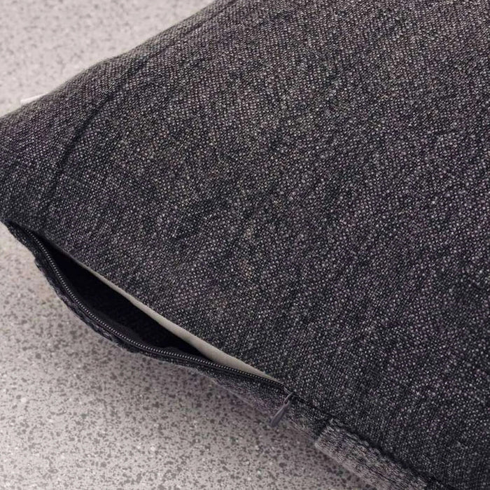Kellan Linen Embroidery Down Feel Filled Cushion 40X60Cm -Iron Pan Home