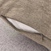 Kellan Linen Embroidery Down Feel Filled Cushion 50X50Cm -Olive Pan Home