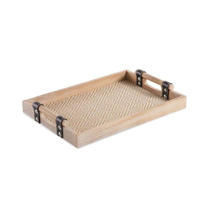 Kena Wooden Serving Tray 32X22X4.5Cm -Natural Pan Home