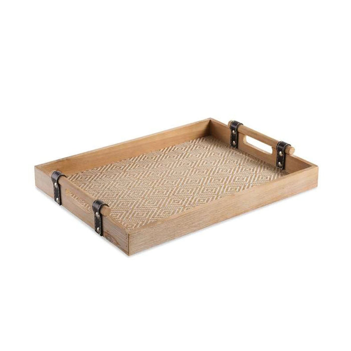 Kena Wooden Serving Tray 40X30X5.5Cm -Natural Pan Home