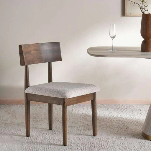 Kenneth Dining Chair Wood - Beige & Antique Brown Pan Home