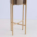 Kerby Metal Planter Gold D15X46Cm Pan Home