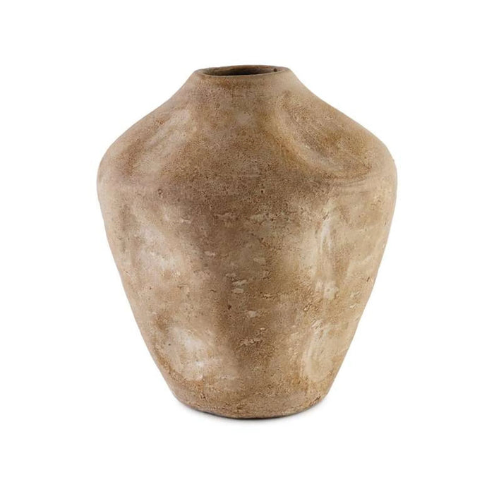 Kersen Clay Irregular Shape Decor Vase 30X29X36Cm - Antique White