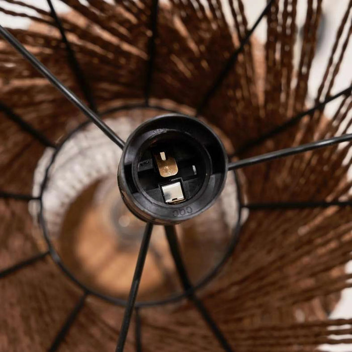 Khaleya 2-Lights E-27 Floor Lamp Dia 30X135Cm - Brown