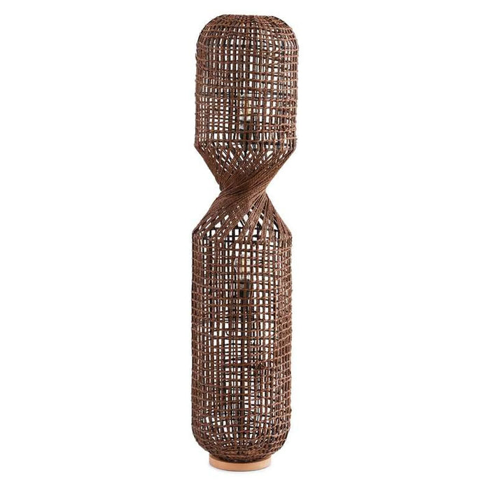 Khaleya 2-Lights E-27 Floor Lamp Dia 30X135Cm - Brown