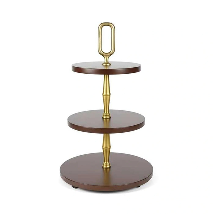 Kiara Acacia 3-Tier Cake Stand Dia30.5X57.1Cm -Walnut