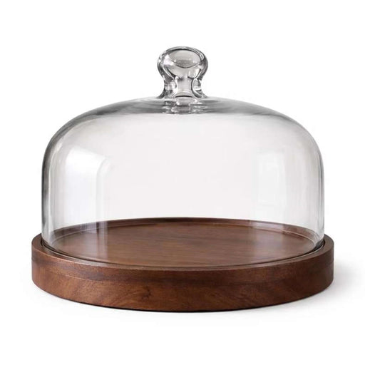 Kiara Acacia Cake Dome Dia25.4X18.4Cm -Walnut Pan Home