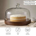 Kiara Acacia Cake Dome Dia25.4X18.4Cm -Walnut Pan Home