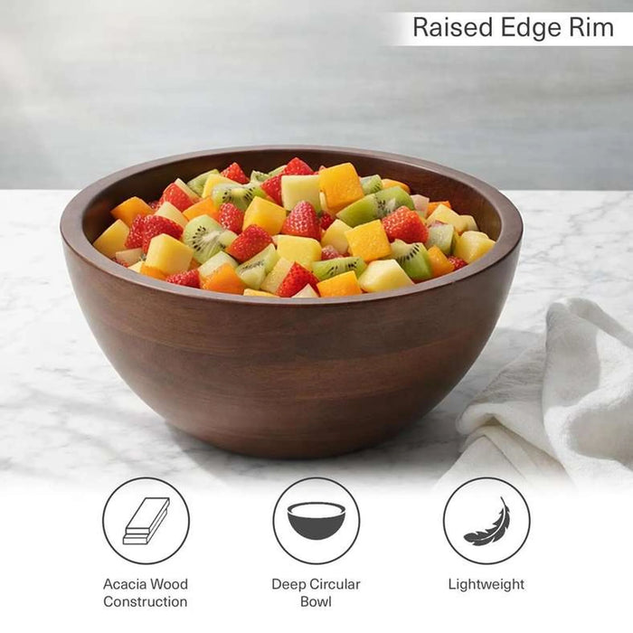 Kiara Acacia Serving Bowl Dia20.3X10.2Cm -Walnut