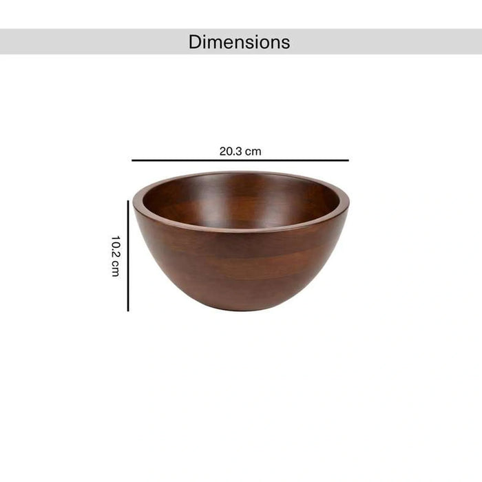 Kiara Acacia Serving Bowl Dia20.3X10.2Cm -Walnut