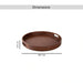 Kiara Acacia Serving Tray Dia45.7X5.1Cm -Walnut Pan Home