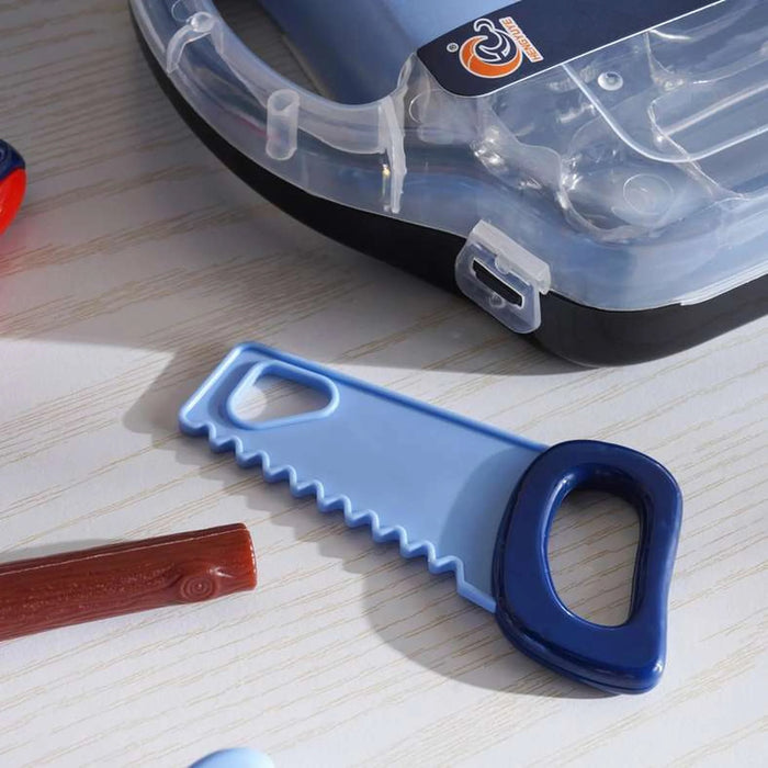 Kids 11-Piece Little Engineer Tool Set In Box - Blue Pan Home