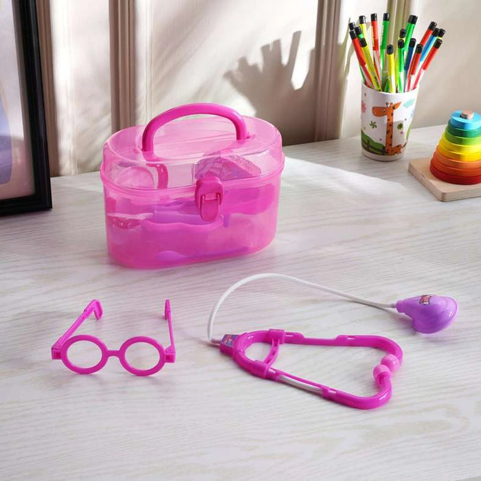 Kids 12-Piece Doctor Set In Box - Pink