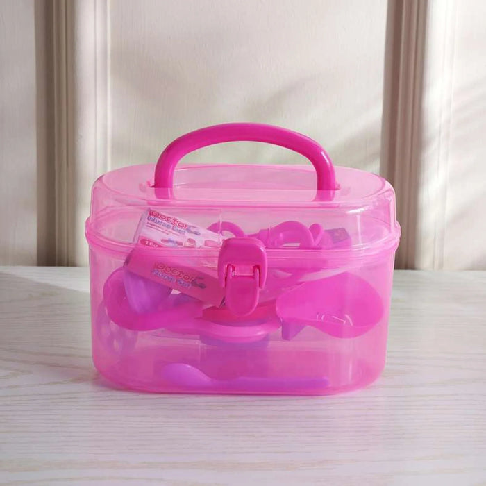 Kids 12-Piece Doctor Set In Box - Pink