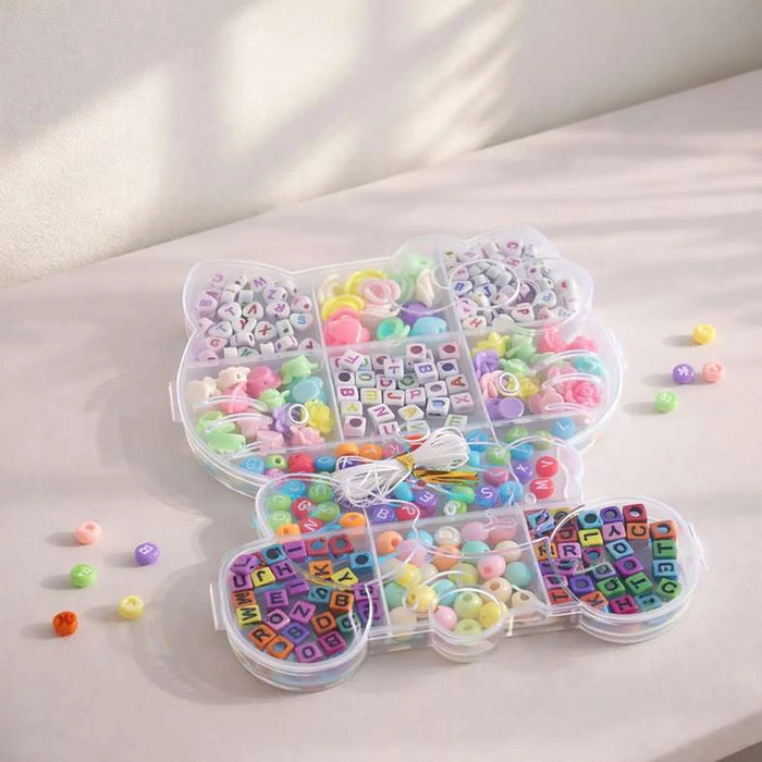 Kids Diy Beads In Cat Shaped Kit - Multi