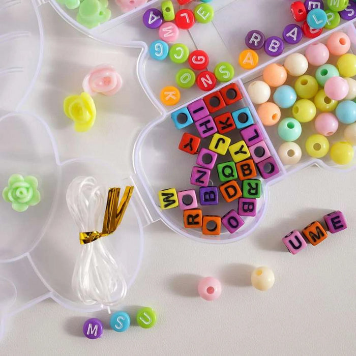 Kids Diy Beads In Cat Shaped Kit - Multi
