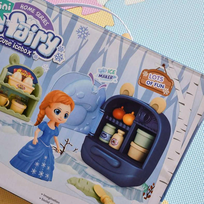 Kids Fairy Fridge Play Set - Blue Pan Home