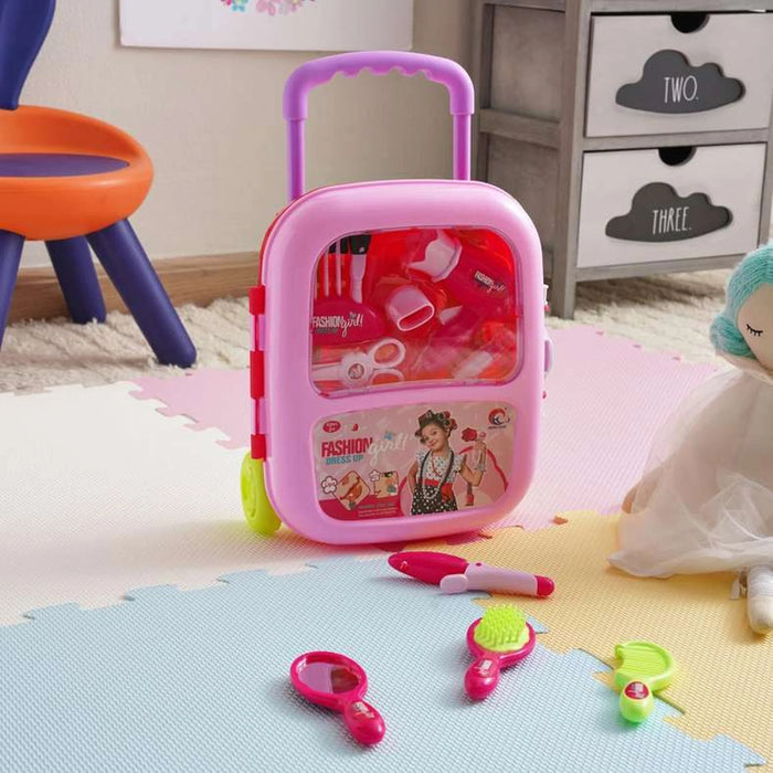Kids Get Ready Dress Up Kit Trolley -Pink