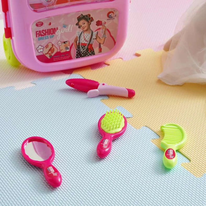 Kids Get Ready Dress Up Kit Trolley -Pink