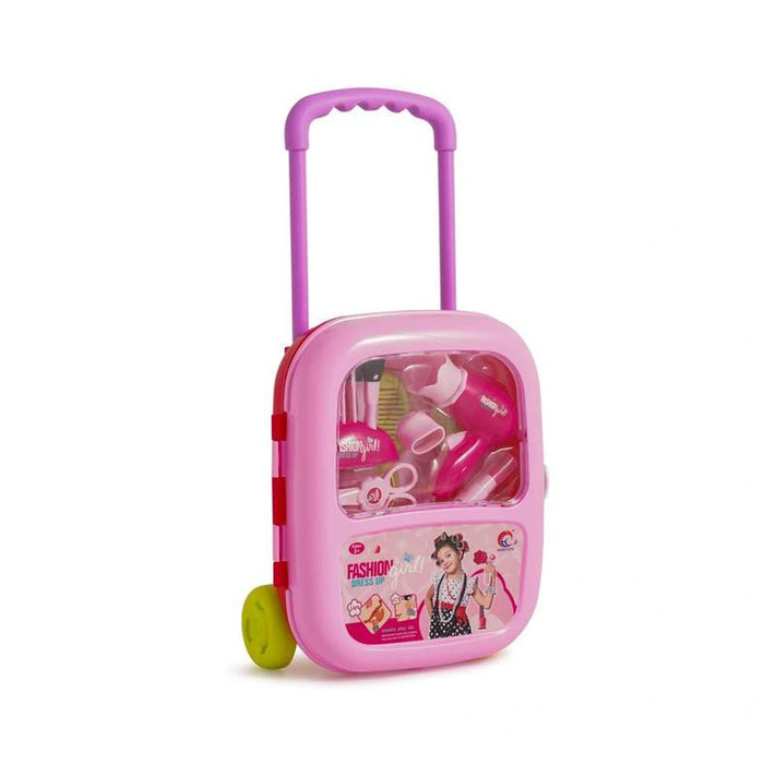 Kids Get Ready Dress Up Kit Trolley -Pink