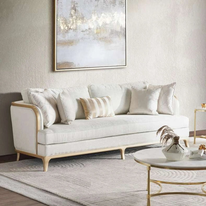 Kingdom 3 Seater Sofa - Beige