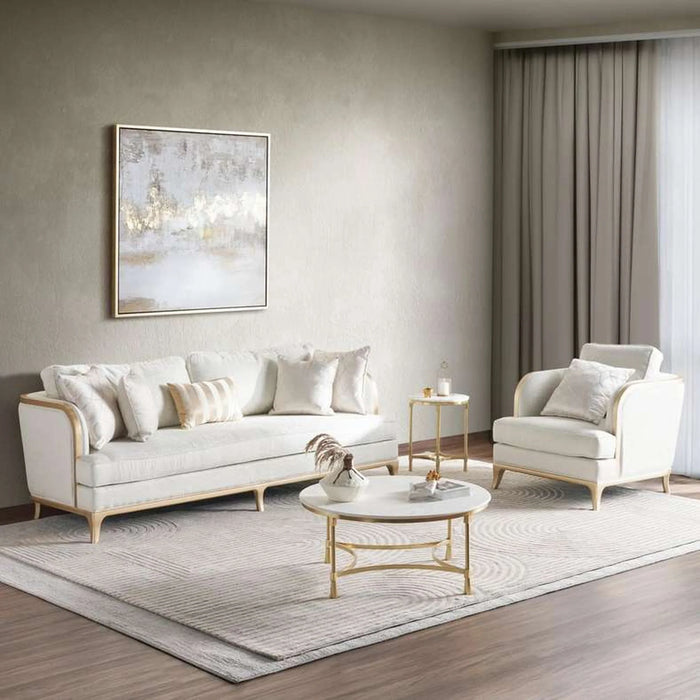 Kingdom 3 Seater Sofa - Beige