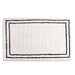 Kingslane Modern Tufted Velvet Touch Rug 160X230Cm - Ivory Black Pan Home