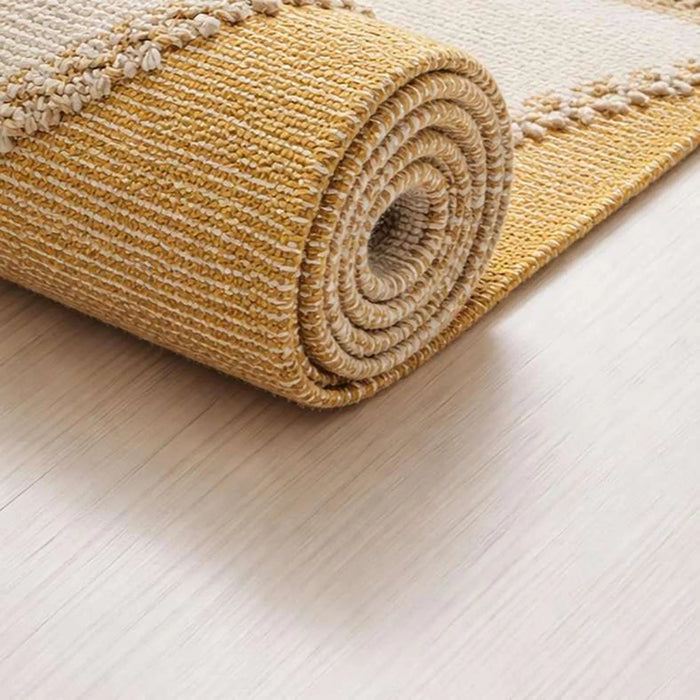 Kinley Cotton Dhurrie With Tassel 60X90Cm - Mustard Pan Home