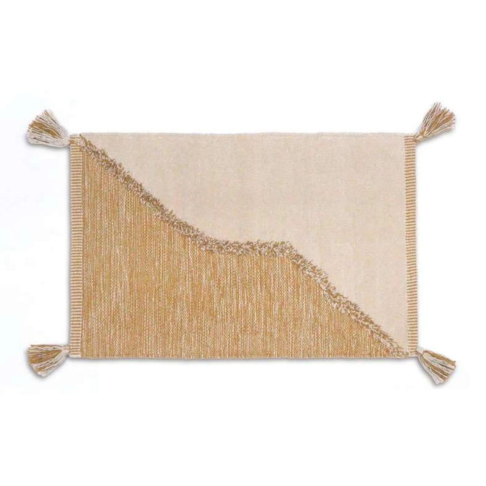 Kinley Cotton Dhurrie With Tassel 60X90Cm - Mustard Pan Home