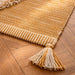 Kinley Cotton Dhurrie With Tassel 90X150Cm - Mustard Pan Home
