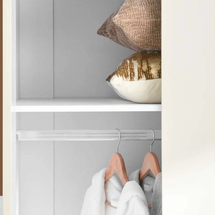 Kirby 6 Door Wardrobe With Mirror - Beige