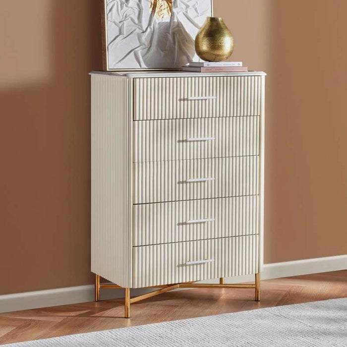 Kirby Chest Of 5 Drawer - Beige