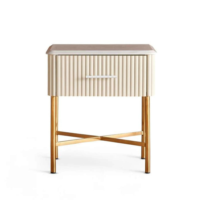 Kirby Nightstand With 1 Drawer - Beige