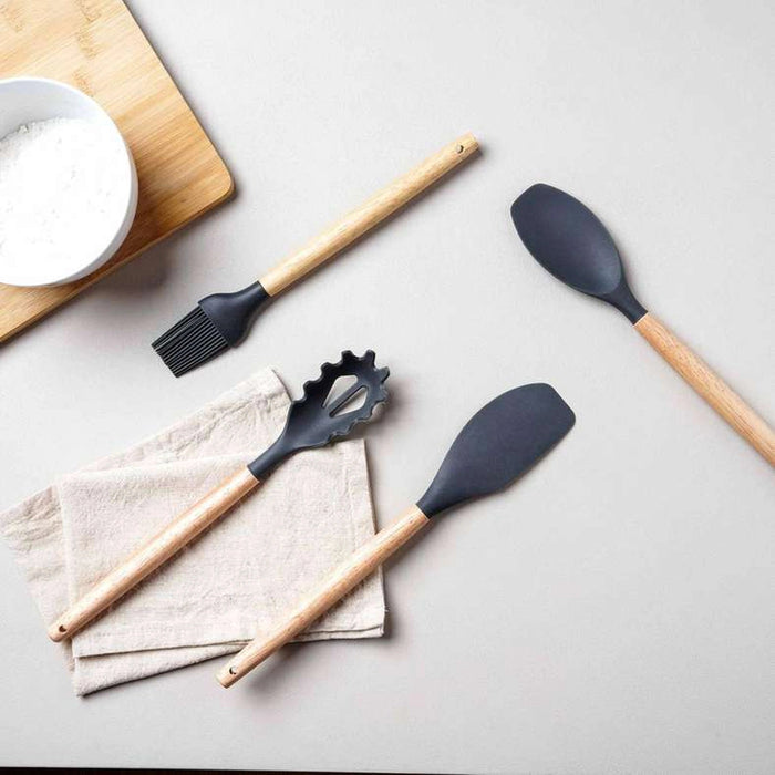 Kiro Silicone Spaghetti Server - Grey Pan Home