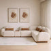 Kivo Corner Sofa Set - Beige Pan Home