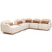 Kivo Corner Sofa Set - Beige Pan Home