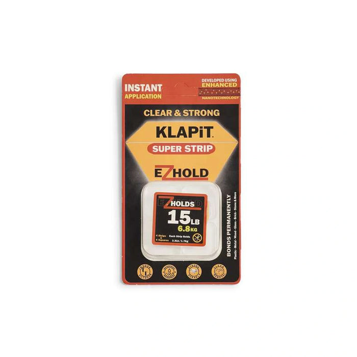 Klapit 16-Piece Super Strip Ez Hold Set - Transparent