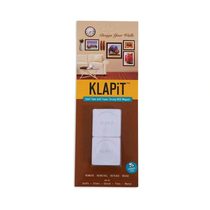 Klapit 2 Pieces Magnetic Hanging Stripes Set - White Pan Home