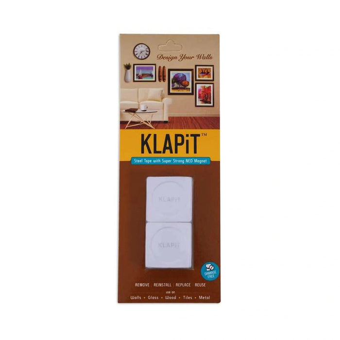 Klapit 2 Pieces Magnetic Hanging Stripes Set - White Pan Home