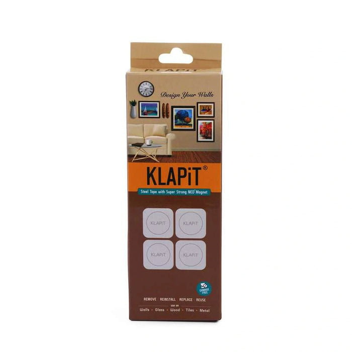 Klapit 4 Pieces Magnetic Hanging Stripes Set - White Pan Home